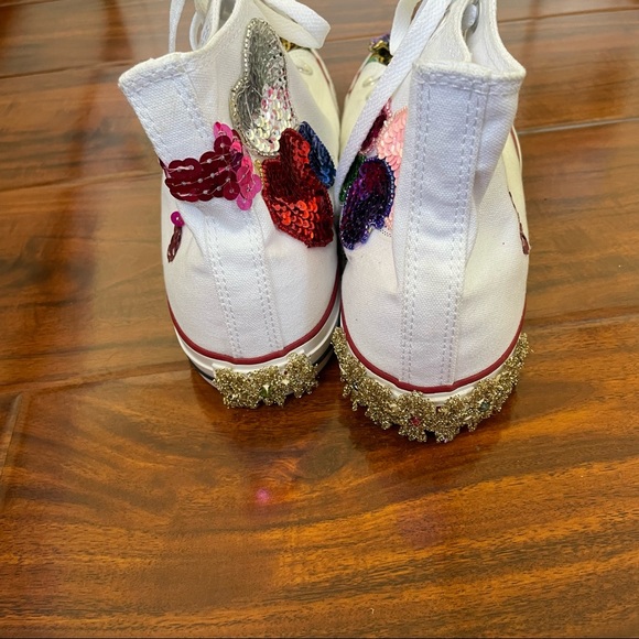 Converse custom made .Size women 10.5 _mens 8.5 - Picture 4 of 10